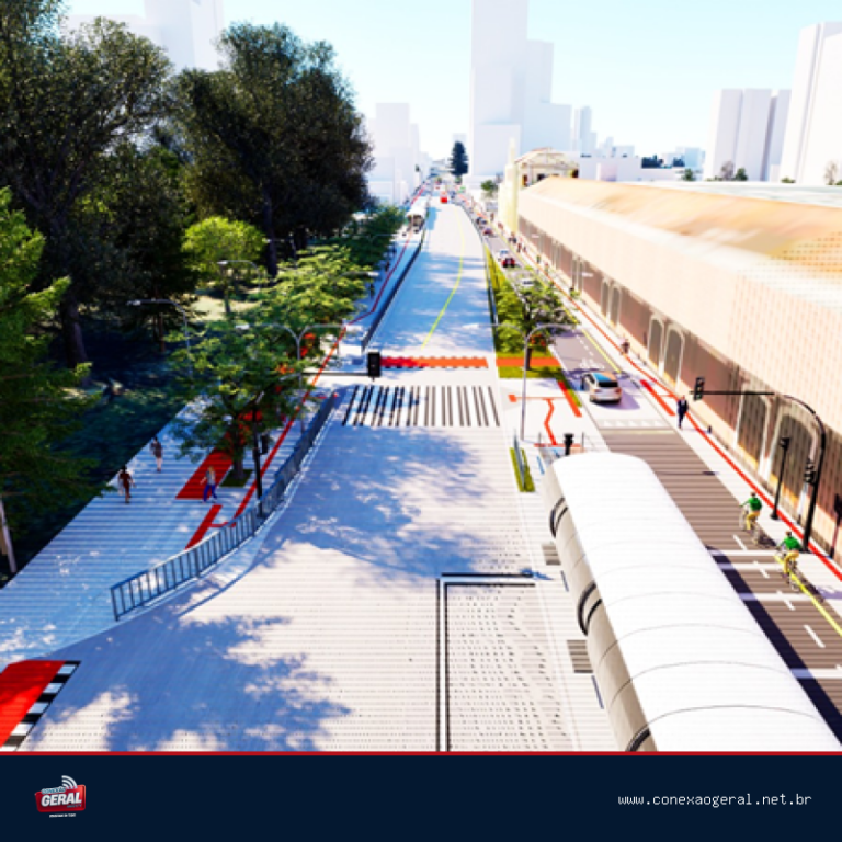 Trecho da Avenida Sete de Setembro é fechado definitivamente para implantação de novo calçadão em Curitiba