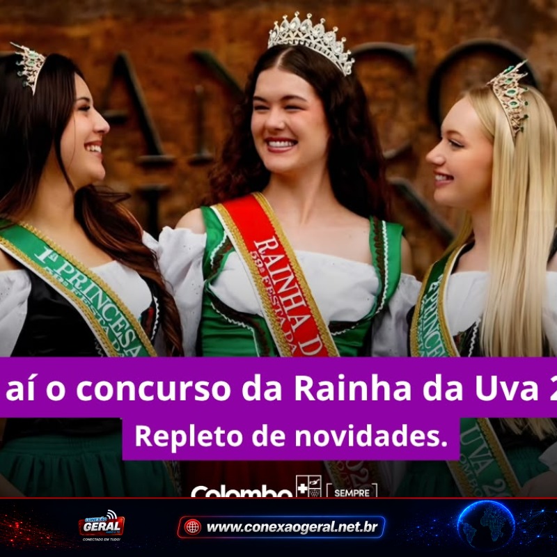 Colombo abre inscrições para Rainha da Uva 2027; concurso vai escolher representantes de uma das principais tradições da cidade