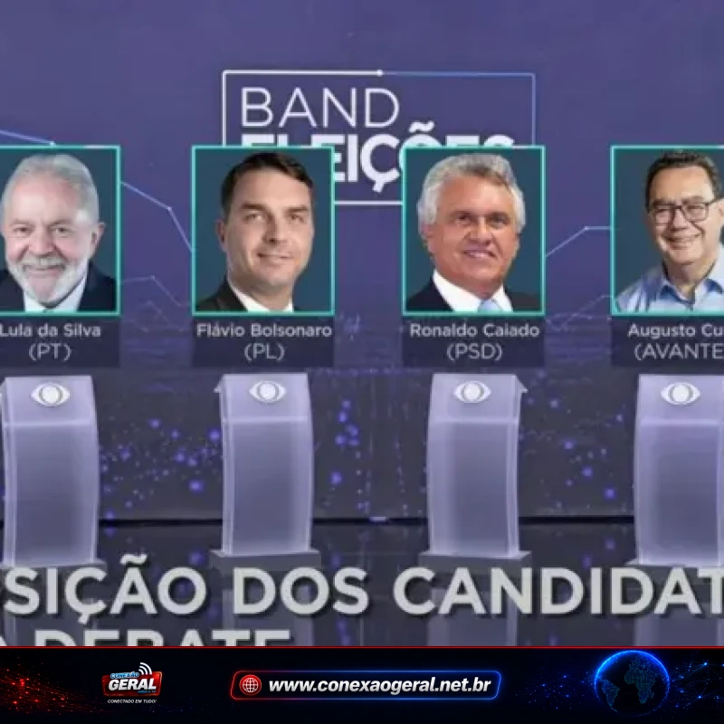 Band abre debates presidenciais neste domingo com quatro candidatos e ausência de Lula e Flávio Bolsonaro