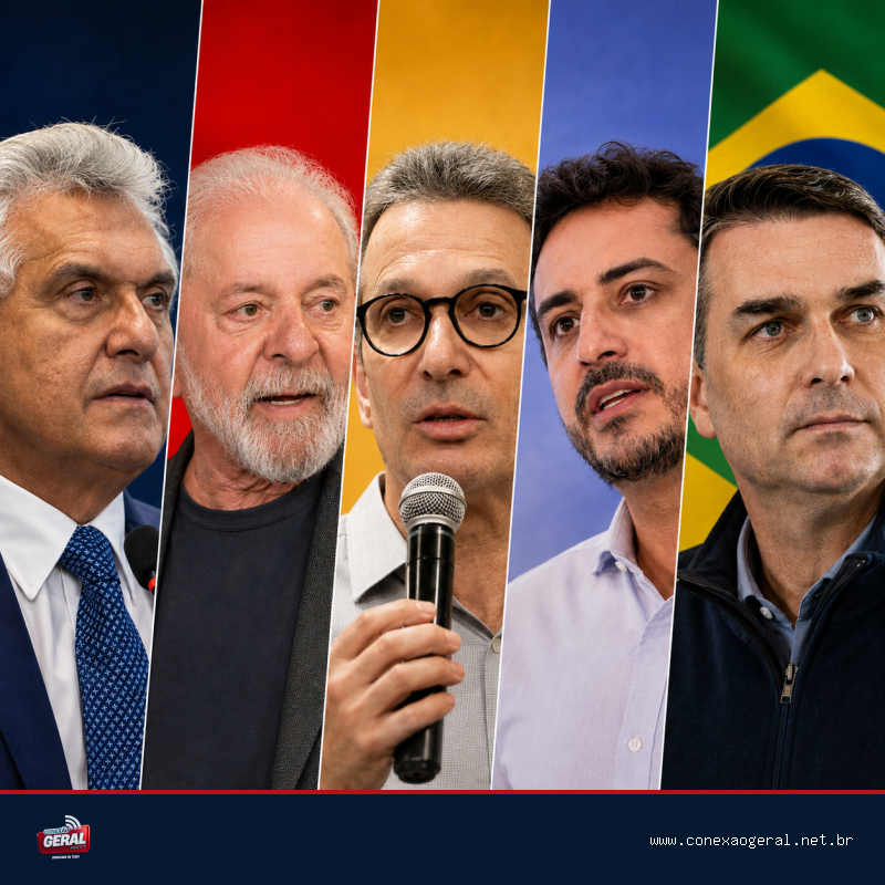Campanha presidencial começa nas ruas com atos de Lula, Flávio, Caiado, Zema e Renan Santos