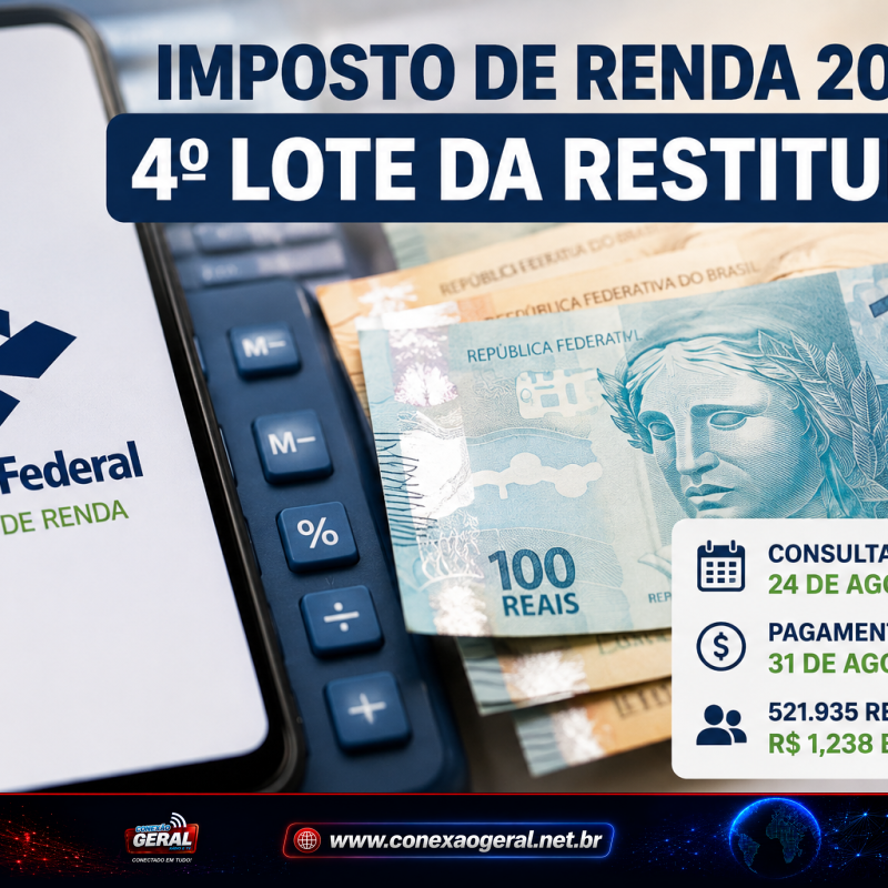 Receita abre consulta ao 4º lote da restituição do Imposto de Renda; veja se você vai receber