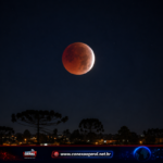 Eclipse lunar vai esconder mais de 96% da Lua nesta quinta-feira e poderá ser visto em Araucária
