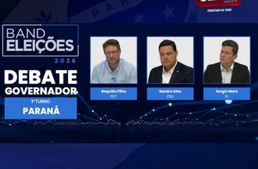 Debate da Band abre corrida ao Governo do Paraná nesta noite; Moro anuncia ausência de última hora