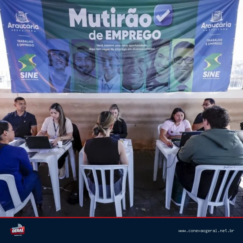 Mutirão de emprego começa nesta segunda-feira no Terminal Vila Angélica, em Araucária