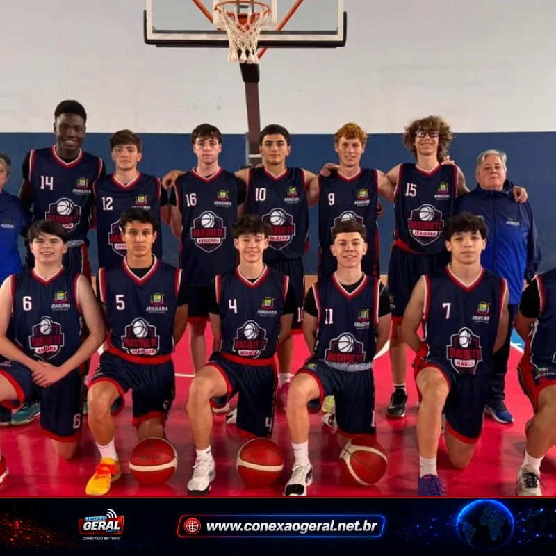 Basquete Araucária conquista vice na macrorregional dos Jogos da Juventude e mira Estadual Sub-17