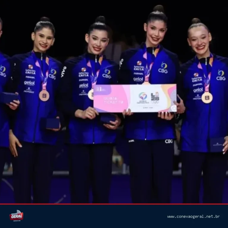 Brasil conquista bronze no Mundial de ginástica rítmica e garante vaga em Los Angeles 2028