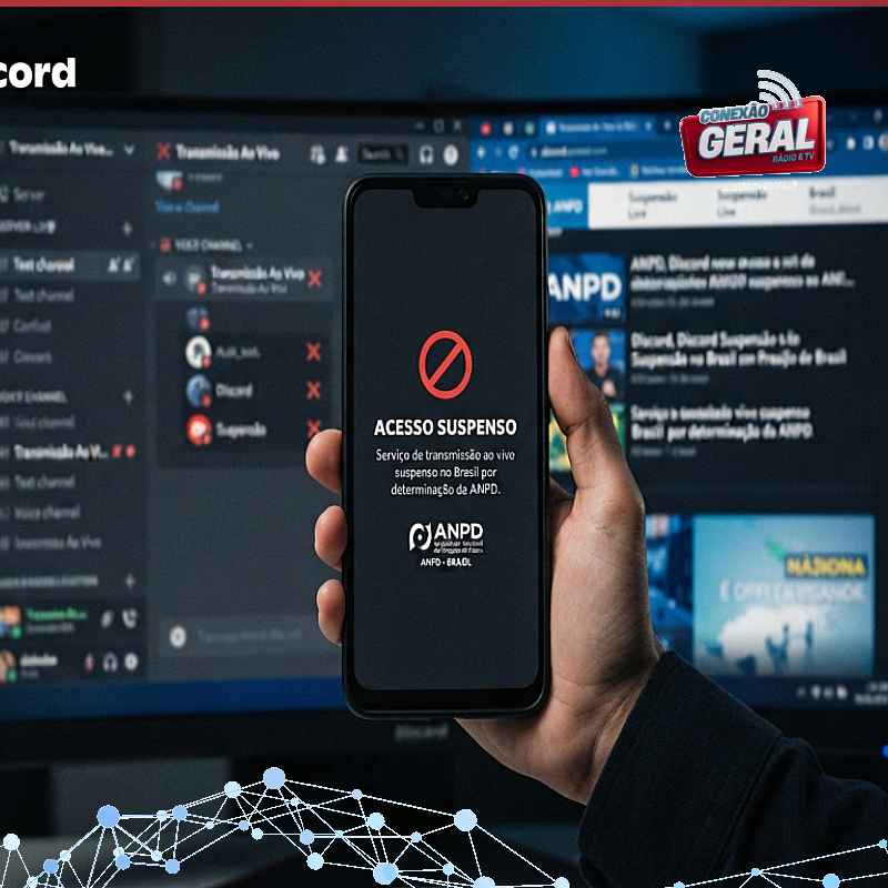 ANPD determina suspensão de transmissões ao vivo do Discord no Brasil