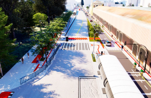 Trecho da Avenida Sete de Setembro é fechado definitivamente para implantação de novo calçadão em Curitiba
