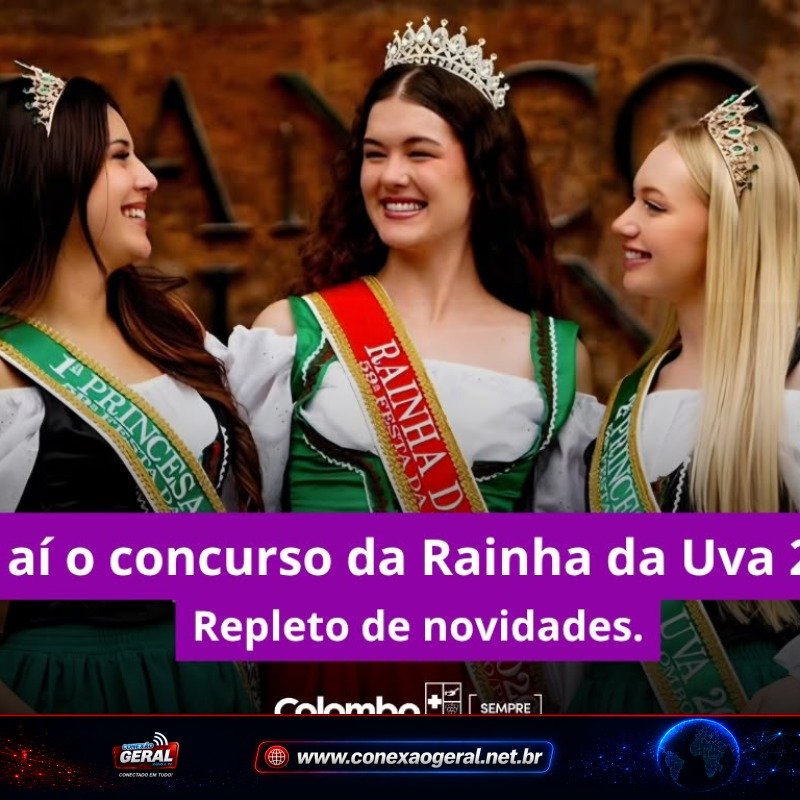 Colombo abre inscrições para Rainha da Uva 2027; concurso vai escolher representantes de uma das principais tradições da cidade