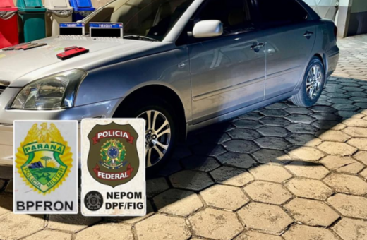 PF e forças de segurança prendem quatro paraguaios e apreendem veículo em Foz do Iguaçu