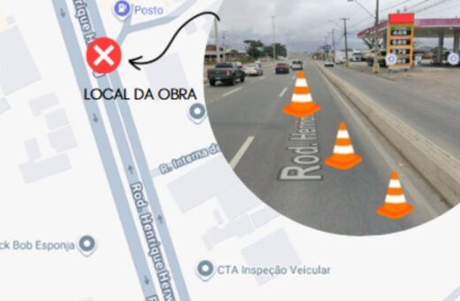 Obra altera trânsito na BR-376 em São José dos Pinhais nesta quinta e sexta-feira