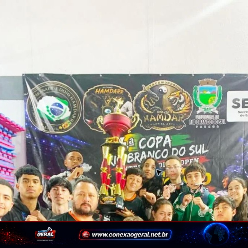 Projeto social de taekwondo de Araucária conquista mais de 20 medalhas em Rio Branco do Sul